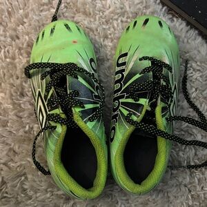 Umbro Kids Vibrant Green and Black Sneakers
